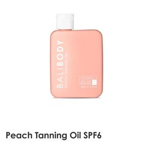NEW Bali Body Peach Tanning Oil SPF6 Full Size